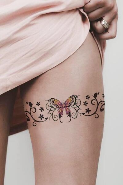 PRVT Geçici Bel Ve Bacak Dövme Tattoo