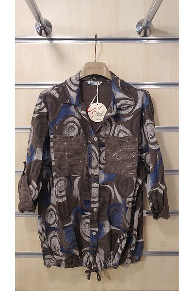 Park Moda Италианска риза със спираловиден мотив и пайети