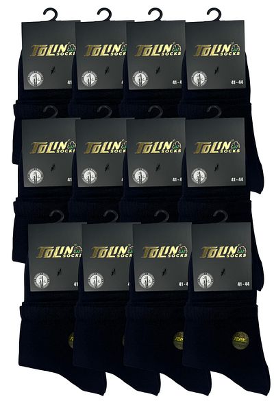 TOLIN Men's 12-Piece Half Conch Bamboo Booties Socks Set 10550