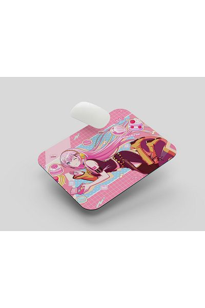 Akumastik Vocaloid Project Sekai Megurine Luka 22X18 Mousepad - Anime Mousepad