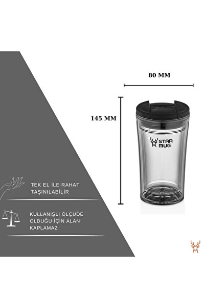 Star Termos Star Mug 350 ml Transparent Series (Picnic Camping Outdoor Office Hotel Cafe School Campus)