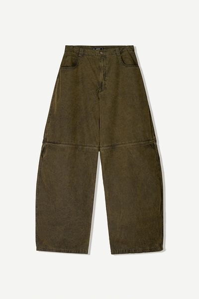 Bershka Super baggy trousers with detachable detail