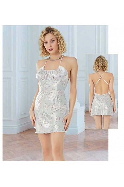 HOTFLİRT Hotflirt Nightgown 2955 Ecru