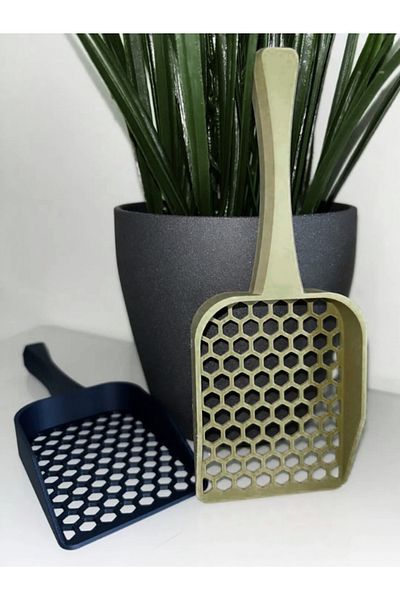 AC BOX Cat Litter Cleaning Shovel - Khaki 1 Piece