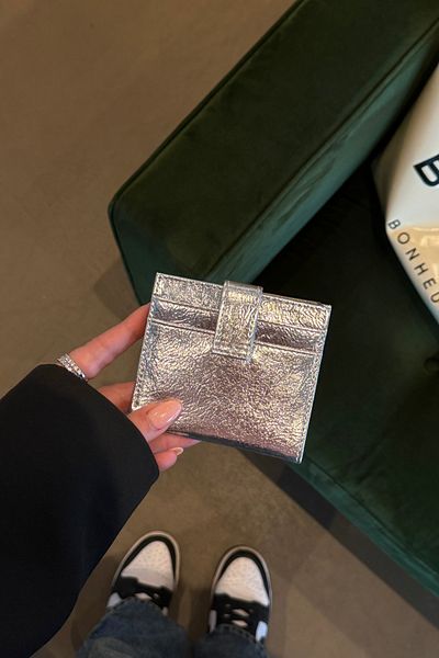 klovi Shiny Faux Leather Wallet