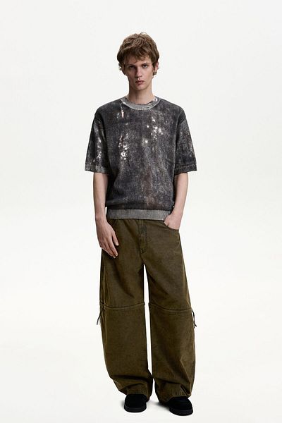 Bershka Super baggy trousers with detachable detail