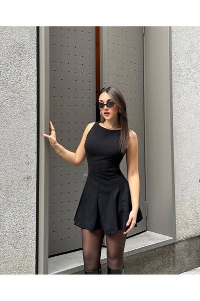 Mels ZR Μίνι Πλισέ Φόρεμα Χωρίς Μανίκια
