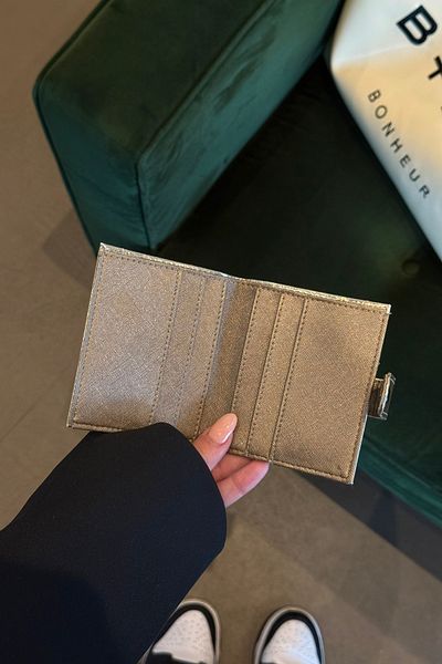 klovi Γυαλιστερό πορτοφόλι από συνθετικό δέρμα