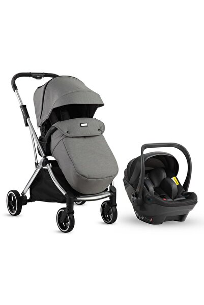 Kraft Kenya i-size Travel Sistem Bebek Arabası - Siyah Gri