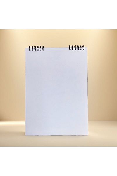 Pagos Yayınları Black Spiral A4 Sketch Notebook - 50 Yp/120 Gr