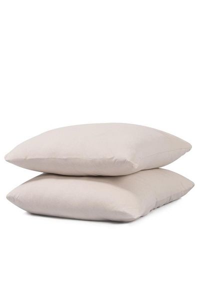 Ender Home Μαλακή βαμβακερή χτενισμένη βαμβακερή μαξιλαροθήκη Softloom 2 τεμαχίων – 100% βαμβακερό φερμουάρ 50x70 cm