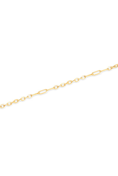 Diamond Line-Gülaylar 14 Ayar Sarı Altın Zincir Bileklik