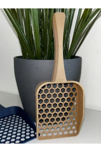 AC BOX Brown Cat Litter Cleaning Shovel 1 Piece