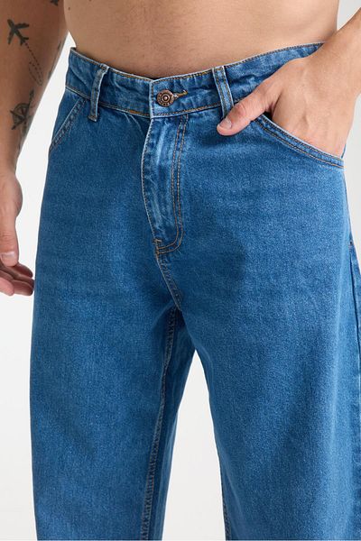 Store 100% Cotton High Waist, Wide Leg, Grinding Men's Jeans