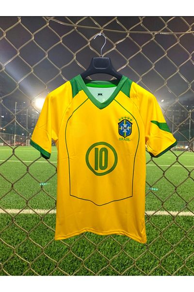 After Party B.R.E.Z.I.L.Y.A RONALDINHO sezon vechi FOTBAL acasă tricou culoare=(galben)BG