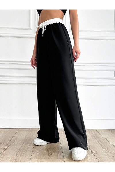 Basko fashion Wide Cut Trousers with Elastic Waist