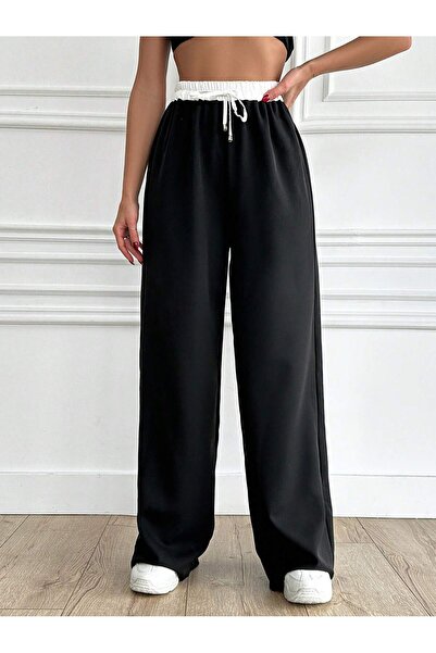 Basko fashion Wide Cut Trousers with Elastic Waist
