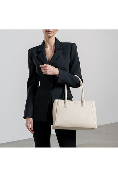 Isabel Bernard Honoré Handtasche Creme