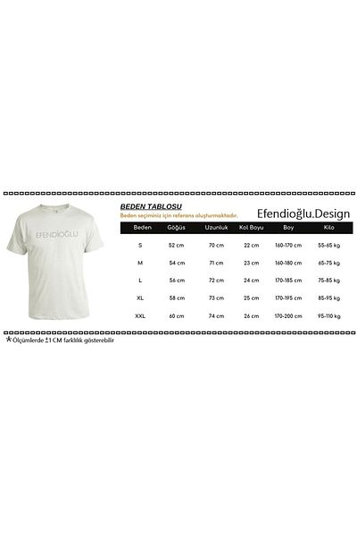 Efendioğlu Design 2025 Totul va fi frumos Tricou alb imprimat