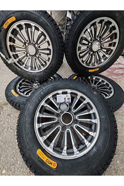 Yuki 3 teker kasalı çelik jant kalın dubleks lastik 12 inç 400