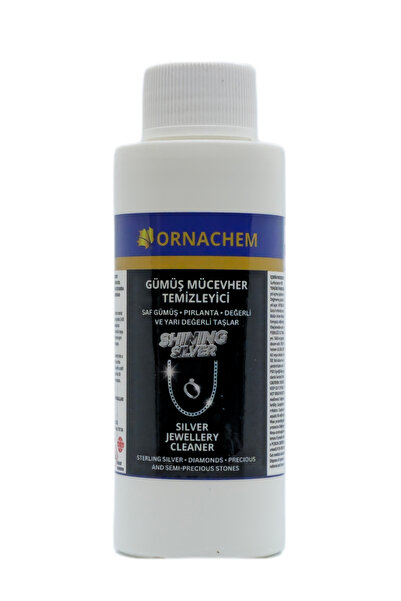 ORNACHEM Shining Silver Gümüş Temizleyici - Gümüş Temizleme Ve Parlatma Suyu - Gümüş Parlatıcı - 100ml