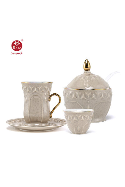 Rose CR-2121-طقم تقديم 27 قطعة للشاي والقهوة روز