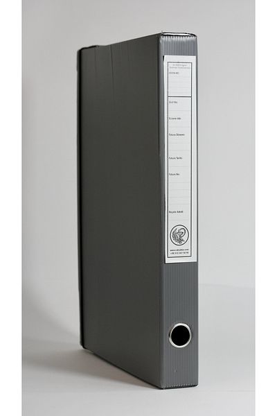 ÇABUKLAR Pharmacy Sgk - Grey Standard Size Prescription Box (29X4,5X40 cm)