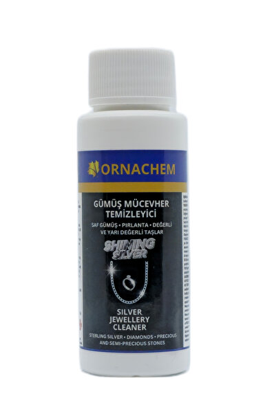 ORNACHEM Shining Silver Gümüş Temizleyici - Gümüş Temizleme Ve Parlatma Suyu - Gümüş Parlatıcı - 50ml