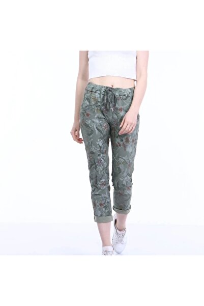 PHUTİ COLLECTION Italian Flowers Cotton Pants