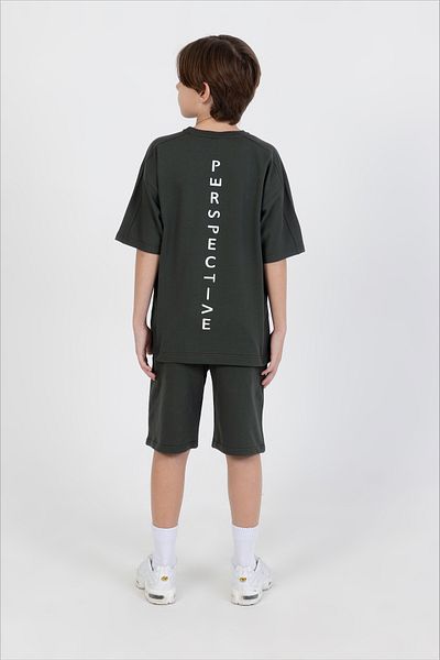 Ruhat Kids Boy Oversized Front Back Printed Bottom Top Double Set
