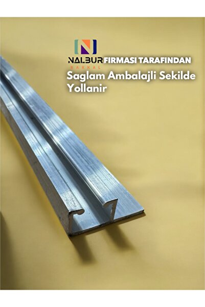 Nalbur Bakkal Tekne Karavan ve Ev İçin Tekli Tek Raylı Alüminyum Korniş 2 Mt ...