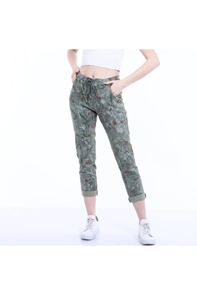 PHUTİ COLLECTION Italian Flowers Cotton Pants