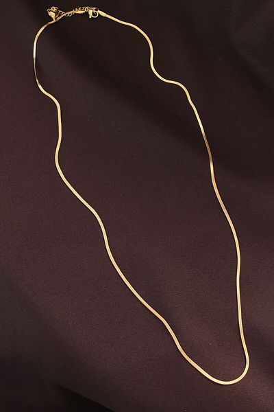 Skygo Steel Gold Color 60cm Thin Italian Chain Necklace - Tj-Bko6227