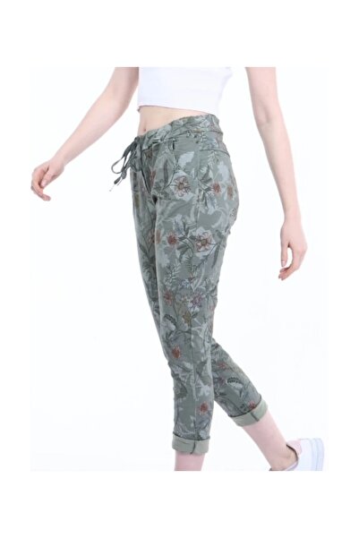 PHUTİ COLLECTION Italian Flowers Cotton Pants