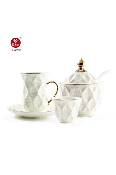 Rose CR-2323- 51-Piece Tea and Coffee Serving Set Rose