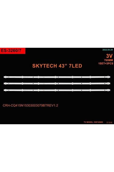 Winkel LCD LED-2403 TAKIM 3 LÜ-SST-4360, DJT42 LED BAR, KJ415D07-ZC62AG-02, 3...