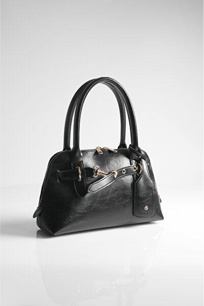 Rimense Women's Black Long Strap Hand and Shoulder Bag