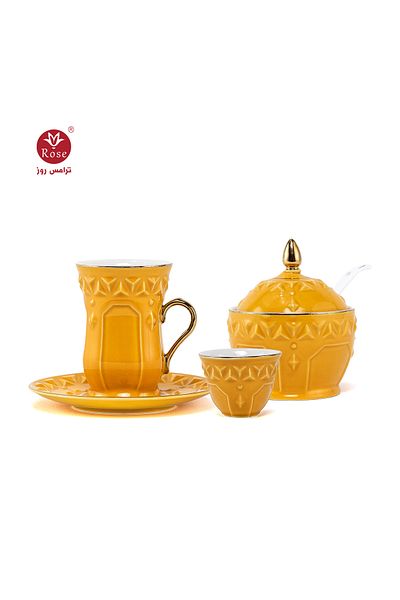 Rose CR-2121-27-Piece Tea and Coffee Serving Set Rose