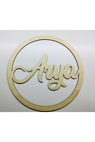 estölye Kapı Süsü Isimli Kasnak,makrome Çember,makrome Isimlik 30x30 Cm