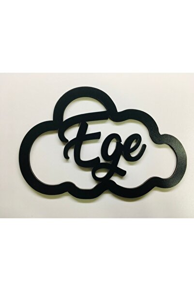 estölye Kapı Süsü Isimli Bulut Kasnak,makrome Bulut,makrome Isimlik 30x20 Cm