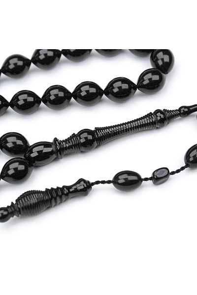 Skygo Oltu Stone Beyzi Cut Nakkaş Carved İmame Rosary
