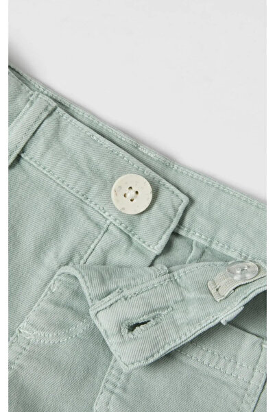 ZARİNA ispanyol paça yeşil denim jean