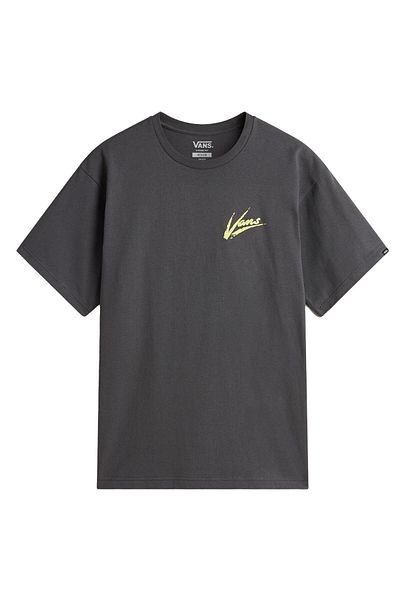 Vans Tricou largi Brush Script Asfalt/umbră Lime
