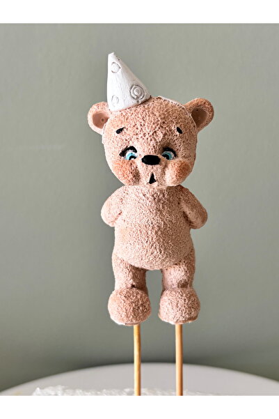 puffy party PUFİ - Mum Üfleyen Ayıcık 🧸 Kahve rengi