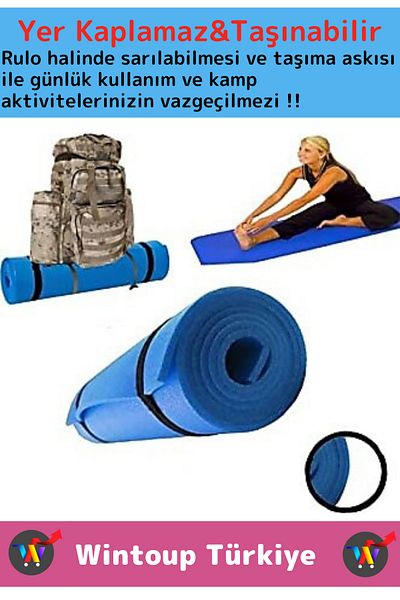 Wintoup Special Double-Sided Non-Slip Wipeable Yoga Meditation Fitness Camping Cushion 16 mm Hanging Mat Set of 2