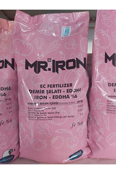 Karaoğlan Mr-iron Ec Suda Eriyen Demir Şelatı-eddha 1 Kg %6 Meyve Ağaçlarında Demir Eksikliği