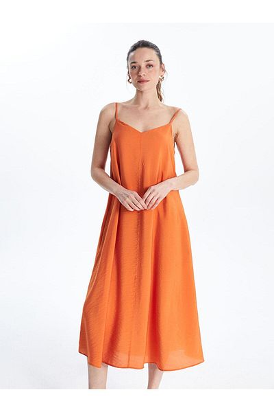 LC Waikiki Γυναικείο φόρεμα LCWAIKIKI Classic Muslin με λαιμόκοψη