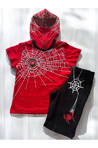 Gigas Boys' Suit with Spiderman and Lighted Shorts