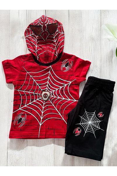 Gigas Boys' Suit with Spiderman and Lighted Shorts