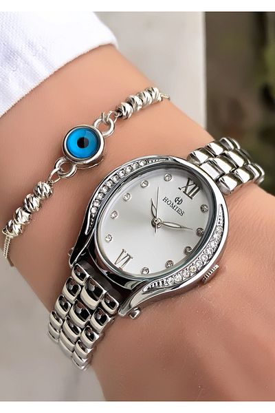 Homies Original Invoice Waterproof Women's Wrist Watch with Bracelet Gift